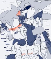 2boys anal_sex anthro chest_grab cute_male femboy furry gay lingerie maid_outfit maid_uniform male_only metal_sonic metonic neo_metal_sonic robot rough_sex sega sex sex_from_behind sonic_(series) sonic_the_hedgehog sonic_the_hedgehog_(series) stockings yaoi