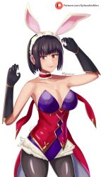 alternate_costume bunny_ears bunny_girl female female_only fire_emblem fire_emblem:_thracia_776 large_breasts looking_at_viewer olwen_(fire_emblem) playboy_bunny splooshiemon