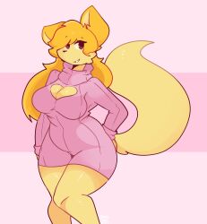 1girls big_breasts cleavage curves curvy_body curvy_female curvy_figure ellie_(musella) female female_only fluffy huge_hips large_hips large_thighs round_ass round_breasts slightly_chubby spaceysoda tagme thick_legs thick_thighs thin_waist wide_hips wide_thighs yellow_fur