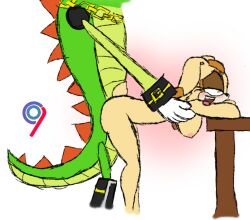 cicciolino doggy_style nude_female sex side_view sonic_(series) tickling vanilla_the_rabbit vector_the_crocodile