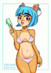 1girls anthro bikini cameltoe crash_(series) female fur furry megumi_bandicoot solo