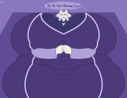 1girls big_ass big_breasts big_butt breasts clothed fat female female_only furry hourglass_figure huge_ass huge_breasts hyper_ass hyper_breasts tagme thenameisradio toriel undertale white_fur white_hair