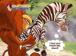 alakay_alex cartoons_network cuntboy cuntboy/male dreamworks furry furry_only intersex interspecies madagascar_(film) madagascar_(series) male male_only marty_the_zebra vaginal_penetration