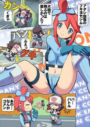 bee-j1 boots comic hilda_(pokemon) makoto_daikichi pokemon skyla_(pokemon)