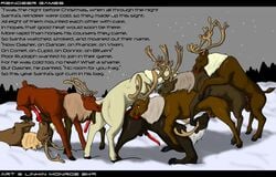 anal blitzen christmas dancer dasher donner feral furry furry_only gay horns linkin_monroe no_humans oral prancer reindeer rimming rudolph