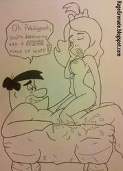 bone cheating_husband cheating_wife father_and_daughter female fred_flintstone hanna-barbera human incest male monochrome nipples pebbles_flintstone penis rage_grenade straight tagme text the_flintstones the_pebbles_and_bamm-bamm_show