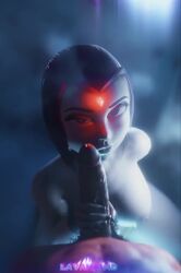 3d 3d_(artwork) 3d_animation animated bedroom_eyes dc dc_comics eye_contact handjob lavah looking_at_viewer nude_female pov raven_(dc) tagme teen_titans video