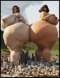 2girls 3d april_(berggie) arya_nielson ass ass_to_ass bedroom_eyes big_ass big_breasts big_legs black_hair bottom_heavy breasts brown_hair busty chubby city dat_ass daz3d dinner-kun duo elf elf_ears elf_female enormous_ass female giant_ass giantess gigantic_ass hair hand_on_ass huge_ass huge_breasts huge_hips huge_legs huge_thighs human hyper hyper_ass hyper_hips hyper_legs hyper_thighs large_ass large_breasts legs looking_at_viewer massive_ass massive_breasts massive_butt muscles muscular muscular_calves muscular_female naked nipples nude nude_female original_character pointy_ears standing thick thick_ass thick_calves thick_legs thick_thighs thunder_thighs wide_hips