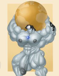 abs atlas_(greek_mythology) balls biceps bodybuilder flaccid furry gab_art hyper hyper_balls hyper_genitalia hyper_muscles hyper_penis hyper_testicles male male_focus male_only muscles muscular muscular_arms muscular_ass muscular_back muscular_legs muscular_male muscular_thighs nipples nude pecs penis solo solo_male testicles veins veiny_penis