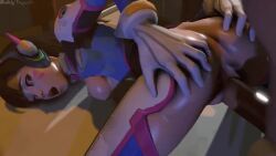 1boy 1girls 3d animated ass blizzard_entertainment d.va doggy_style duo female hana_song hanzo hanzo_shimada large_penis light-skinned_female looking_back loop medium_breasts no_sound overwatch sex short_playtime tagme thick_thighs vaginal_penetration video