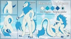 aerotan anthro asian_mythology balls cuntboy dragon east_asian_mythology eastern_dragon feral foo_dog full-package_cuntboy herm hermaphrodite hybrid intersex male maleherm mammal model_sheet multi_genitalia mythology penis pussy shadoweyenoom solo