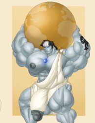 abs atlas_(greek_mythology) balls biceps bodybuilder flaccid furry gab_art hyper hyper_balls hyper_genitalia hyper_muscles hyper_penis hyper_testicles male male_focus male_only muscles muscular muscular_arms muscular_ass muscular_back muscular_legs muscular_male muscular_thighs nipples pecs penis solo solo_male testicles veins veiny_penis