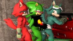 3d_(artwork) abs anal anal_sex anal_sex anthro anthro_on_anthro anthro_penetrated anthro_penetrating anthro_penetrating_anthro anthrofied balls ballsack bottomless bottomless_male completely_nude completely_nude_male custom_character_(sonic_forces) erect_penis erection gadget_the_wolf gay gay_sex gizmo_the_wolf_(saiyangoku4) half-closed_eyes kennythebobcat looking_at_another looking_at_partner looking_back looking_pleasured male male/male male_only male_penetrated male_penetrating male_penetrating_male muscular muscular_anthro muscular_male nude nude_male penetration penis penis_out scourge_the_hedgehog sfm sonic_(series) sonic_forces sonic_the_hedgehog_(series) source_filmmaker train_position veiny veiny_penis yaoi