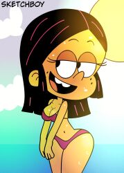 beack big_breasts bikini black_hair curvy high_resolution latina long_hair purple_bikini ronnie_anne_santiago sketchboy tagme the_casagrandes the_loud_house