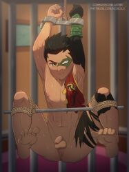 armpit armpits batman_vs_robin damian_wayne damian_wayne_(dcamu) dc dc_comics foreskin gay kobolx male male_only penis robin_(damian_wayne) robin_(dc) uncircumcised unretracted_foreskin yaoi