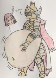 2girls cleanrot_knight_finlay elden_ring female female_only finlenia fromsoftware malenia_blade_of_miquella pregnant seriousdoomguy vore yuri