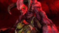 2boys 3d animated baron_of_hell_(doom) big_sub demon dick dominant_human dominant_male doom doom_(series) doom_slayer_(doom) erection gay green_eyes horns human_penetrating_humanoid humanoid_genitalia humanoid_penetrated male male/male male_only male_penetrated male_penetrating_male mp4 muscular muscular_male naked no_sound nude red_body sex size_difference small_dom_big_sub tagme video wondershark2