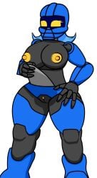 1girls big_breasts bionicle blue_hair clitoris female female female female_focus female_only hahli lego looking_at_viewer mask masked_female matoran nipples pussy robot robot_girl short_hair shortstack yellow_eyes zaftero_(artist)