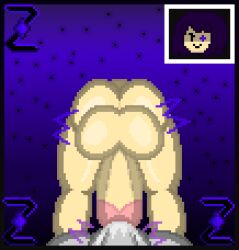 1boy ambiguous_gender ass balls cock cum cum_in_penis cum_in_urethra cum_inside dark_zixy docking legs male oc original_character penis pixel_art purple_eyes purple_hair reaction_image self_upload urethral_insertion urethral_penetration zixy