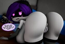1girls 3d annoyed areolae ass big_breasts big_thighs breasts completely_nude dat_ass drone female female_only female_robot female_solo glitch_productions high_resolution huge_ass huge_butt insult large_breasts looking_back massive_ass murder_drones naked nude purple_eyes purple_hair robot robot_girl screen_face sfm short_hair solo source_filmmaker tagme text text_bubble thick_thighs thighs unsatisfied uzi_(murder_drones) uzi_doorman whiteweasel wide_hips