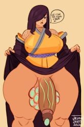 1futa alien alien_futa balls balls_pregnancy breasts clothed clothing dickgirl eggnant eggs eggs_in_scrotum erection fully_clothed futa_only futanari glowing_genitalia huge_balls huge_cock human intersex jasmine29161093 jazzanna kimono kimono_lift light-skinned_futa light_skin original_character partially_clothed penis penis_egg_laying pent_up pregnant pregnant_futa scrotum solo speech_bubble thick_thighs urethral urethral_egg_laying wide_hips