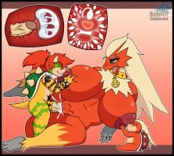 1boy 1girls 2025 absurd_res accessory anthro anthro_on_anthro avian baby big_breasts black_border blaziken blazkenzxy bodily_fluids border bowser_jr. breastfeeding breastfeeding_during_sex breasts cock_ring collar crossover crossover_sex cum cum_in_uterus cum_in_vagina cum_inside digital_drawing_(artwork) digital_media_(artwork) duo female furry furry_female furry_male furry_only gem generation_3_pokemon genital_fluids genitals hi_res horn huge_breasts impregnation internal interspecies jewelry koopa lactating larger_female male male/female mario_(series) milk nintendo nipples nude open_mouth ovum ovum_with_heart penetration penis penis_accessory penis_in_pussy penis_jewelry pokemon pokemon_(species) pussy raised_leg reptile scalie shell signature size_difference smaller_male sperm_cell straight straight_sex tattoo uterus vaginal_penetration vulva yellow_skin young