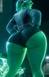 1girls 3d ass breasts ella_slurp female female_focus female_only fortnite fortnite:_battle_royale large_ass large_breasts looking_at_viewer looking_back solo superhentaimaster9000 thick_thighs thighs wide_hips