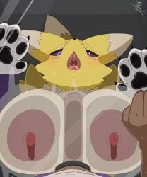 1boy 1girls 5:6 against_surface animated anthro anthro_focus areola ass bandai_namco belly big_areola big_breasts big_butt big_nipples big_penis blush blush_lines bodily_fluids breast_play breast_press breast_squish breasts breasts_on_glass butt choker cock_hungry cum cum_string dark-skinned_male dark_skin dengon digimon digimon_(species) digiphilia dripping drooling duo erection fellatio female female_anthro female_focus female_on_human first_person_view foreskin genital_fluids genitals glory_hole hanging_breasts hi_res huge_breasts huge_butt huge_penis human human_on_anthro humanoid_genitalia humanoid_penis imminent_sex in_heat interspecies inverted_nipples jewelry larger_female leaking_cum leaking_precum licking licking_tip looking_at_viewer loop looping_animation male male/female male_human male_on_anthro mammal neck_tuft necklace nipples no_sound on_glass oral pawpads paws penile penis penis_awe penis_between_breasts penis_lick perfect_loop pink_areola pink_nipples poking_penis precum renamon rumor saliva sex shorter_than_10_seconds size_difference solo_focus squish straight sweat sweatdrop sweaty_breasts tagme tail tail_motion tailwag teeth thick_thighs titfuck tongue tongue_out tuft uncircumcised vertical_video video vivarium zoo_(facility)
