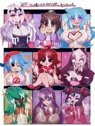 9girls beni_imo beni_imo_(beniimo45450721) bukkake cum cum_on_body decidueye doki_doki_literature_club female female_boyfriend_(friday_night_funkin) female_decidueye female_only friday_night_funkin girlfriend_(friday_night_funkin) human kaity_xml_(mizanploz) milk mob_face muffet multiple_girls nikusa_(sugarratio) pale_skin play_bear_alpha pokemon qt_(friday_night_funkin) sarvente_(dokki.doodlez) skirt sky_(friday_night_funkin) skyblue undertale yuri_(doki_doki_literature_club)