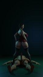 3d ada_wong ada_wong_(adriana) big_ass big_butt big_penis capcom penis resident_evil resident_evil_2 resident_evil_2_remake xxxlolxxx