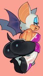 1girls 2022 ass big_ass big_breasts blue_eyes breasts butt_crack_outline erect_nipples erect_nipples_under_clothes female high_heel_boots high_heels huge_breasts nipple_bulge rouge_the_bat sega sonic_(series) tagme wamudraws