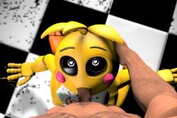 1boy 1girls 3d animatronic anthro deepthroat fellatio five_nights_at_freddy's five_nights_at_freddy's_2 human_on_anthro kiwilewds lovetaste_chica male_on_anthro pov source_filmmaker straight toy_chica_(fnaf) toy_chica_(love_taste)