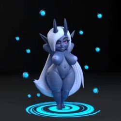 3d 3d_model animated big_breasts blue_hair breasts busty female female_focus female_only fi_(regret_everything) generalbuta horns hourglass_figure large_ass no_sound nudity pinup pinup_pose shortstack tagme thick_ass thick_thighs turntable_(animation) video wide_hips