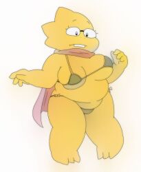 1girls 2d alphys alpi anthro aruput aruput_ut chubby female female_only glasses humanoid lizard_girl lizard_humanoid micro_bikini monster monster_girl scarf solo swimsuit tagme thong thong_panties undertale undertale_(series) yellow_body