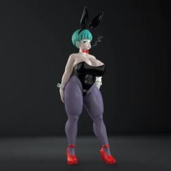 1girls 3d 3d_model animated bulma_(bunny) bulma_briefs bunny_ears bunny_girl bunnysuit busty dragon_ball dragon_ball_z female female_focus female_only generalbuta hourglass_figure milf mp4 no_sound pinup pinup_pose shounen_jump smoking solo solo_female standing turntable_(animation) venus_body video wide_hips