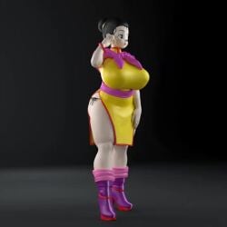 1girls 3d 3d_model animated busty chichi dragon_ball dragon_ball_z female female_focus female_only generalbuta hourglass_figure milf mp4 no_sound pinup pinup_pose shounen_jump solo solo_female standing tagme turntable_(animation) venus_body video wide_hips