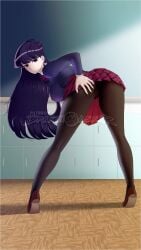 1girls 9:16 animated ass bent_over drakonaskar female hand_on_own_ass komi-san_wa_komyushou_desu komi_shouko looking_at_viewer mp4 music pantyhose school_uniform schoolgirl shorter_than_30_seconds sound swimsuit tagme vertical_video video