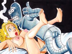 barry_blair bender_bending_rodriguez breasts female futurama robot tagme