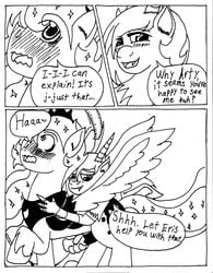 blush cardstock comic discord_(mlp) equine erection eris_(mlp) friendship_is_magic genderbend hair horse my_little_pony pony prince_artemis_(mlp) princess_luna_(mlp) rule_63 smile straight_hair the1king