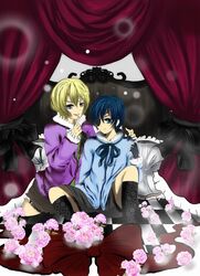 2boys alois_trancy ciel_phantomhive kuroshitsuji male male_only multiple_boys pixiv_thumbnail resized