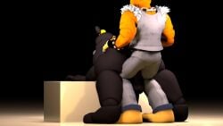 3d anal_sex bear big_butt claws dick erection five_nights_at_freddy's five_nights_at_freddy's_4 fnaf from_behind glamrock_freddy_(fnaf) hands_on_butt male/male male_only nightmare nightmare_(fnaf) nsfwfrasty21