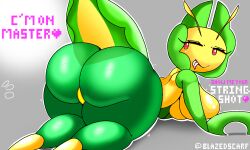 2022 ass big_ass big_breasts big_butt blazedscarf bug dialogue english_text female insect_girl insect_humanoid insects leavanny nintendo pokémon_(species) pokemon pokemon_bw text thick_ass thick_thighs wide_hips