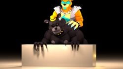 3d anal_sex bear big_butt claws dick erection five_nights_at_freddy's five_nights_at_freddy's_4 fnaf frasty from_behind glamrock_freddy_(fnaf) hands_on_butt male/male male_only nightmare nightmare_(fnaf) nsfwfrasty21