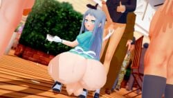 1boy 3d 4boys big_butt blend_s cock_worship daidaikon fat_ass femboy heart-shaped_pupils horny huge_ass huge_butt kanzaki_hideri koikatsu lowres multiple_boys penis penis_awe penis_out seducing seductive seductive_look squat squatting thick_ass thick_thighs tongue tongue_out