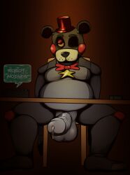 animatronic daxhush dick erection five_nights_at_freddy's fnaf freddy_fazbear's_pizzeria_simulator lefty_(fnaf) male male_only robot testicles