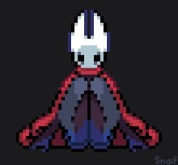 animated arthropod blush breasts cloak clothing digital_media_(artwork) embarrassed female genitals hollow_knight hornet_(hollow_knight) low_res mostly_nude pixel pixel_(artwork) pixel_animation pixel_art presenting pussy red_cloak signature snaif solo spread_legs spreading team_cherry video_games