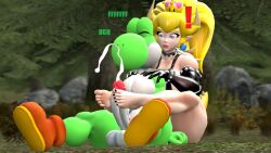 1boy 1girls 3d 3d_(artwork) animal_humanoid anthro astro_catmew balls barefoot big_penis bikini_strap bodily_fluids boots boots_only bowsette bracelet clothing collar crown cum cumshot dialogue digital_media_(artwork) duo ejaculation erection exclamation_point feet female fist flirting foot_fetish foot_play footjob footwear footwear_only genital_fluids genitals gloves handwear hi_res horn horned_humanoid humanoid jewelry looking_at_another male male/female mario_(series) massage massaging mostly_nude new_super_mario_bros._u_deluxe nintendo outside outside_sex penis scalie scalie_humanoid sex smile spiked_bracelet spiked_collar spikes super_crown super_mario_bros. tail taller_female thick_thighs video_games widescreen yoshi yoshi_(character)