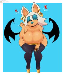 1girls animal_ears anthro bat bat_ears bat_wings berkthejerk big_breasts big_lips bimbo bimbo_lips black_thighhighs blue_eyeshadow blue_lips blue_lipstick blush breasts cleavage clothing earrings eyeshadow fangs female female_only fur furry furry_only green_eyes half-closed_eyes heart heels hi_res high_heels hoop_earrings huge_breasts large_breasts legwear lips lipstick mole mole_on_breast motion_lines nail_polish nails platform_heels rouge_the_bat sega solo solo_female sonic_(series) sonic_the_hedgehog_(series) spoken_heart thick_lips thick_thighs thighhighs wide_hips wings