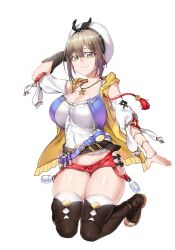 1girls alternate_breast_size atelier_ryza b_o_x big_breasts box20502017 breasts brown_hair busty cleavage curvaceous curvy curvy_body curvy_female curvy_figure curvy_hips female female_focus female_only huge_breasts large_breasts reisalin_stout slim_waist solo solo_female thick_thighs thighs voluptuous wide_hips