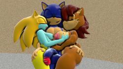 adventures_of_sonic_the_hedgehog chipmunk eulipotyphlan female ground_squirrel hedgehog male mammal merna_the_merhog mobian_(species) rodent sally_acorn sciurid sega sonic_(series) sonic_the_hedgehog sonic_the_hedgehog_(comics) sonic_the_hedgehog_(series) tagme